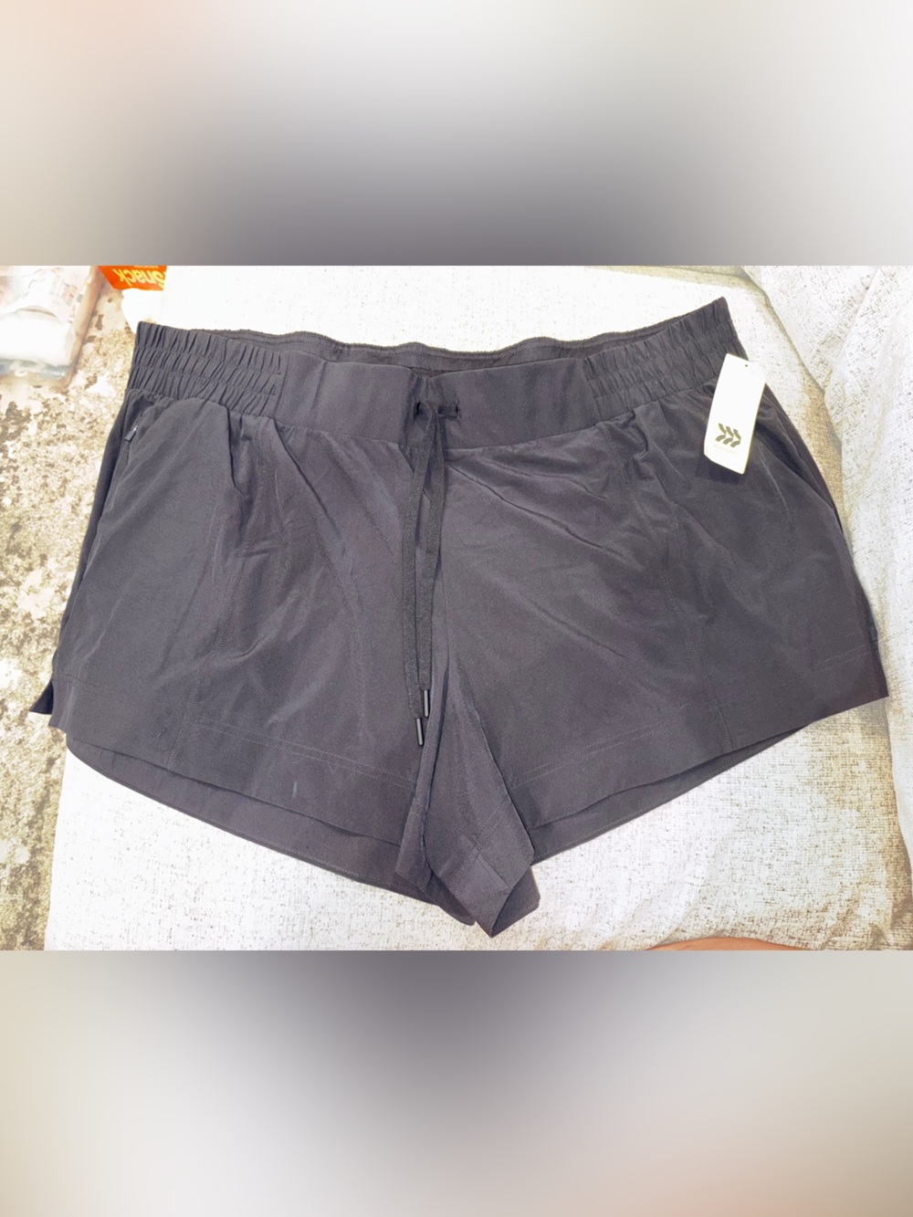 New! all in motion Black Women's Athletic Shorts with Drawstring